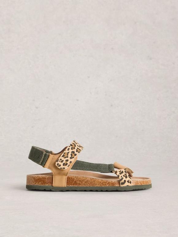 Trek Patterned Strap Footbed Sandal