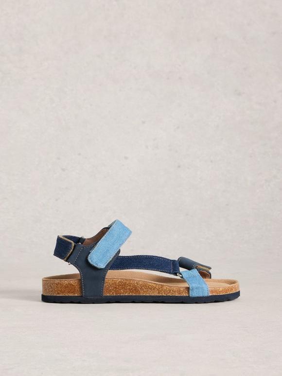 Trek Patterned Strap Footbed Sandal