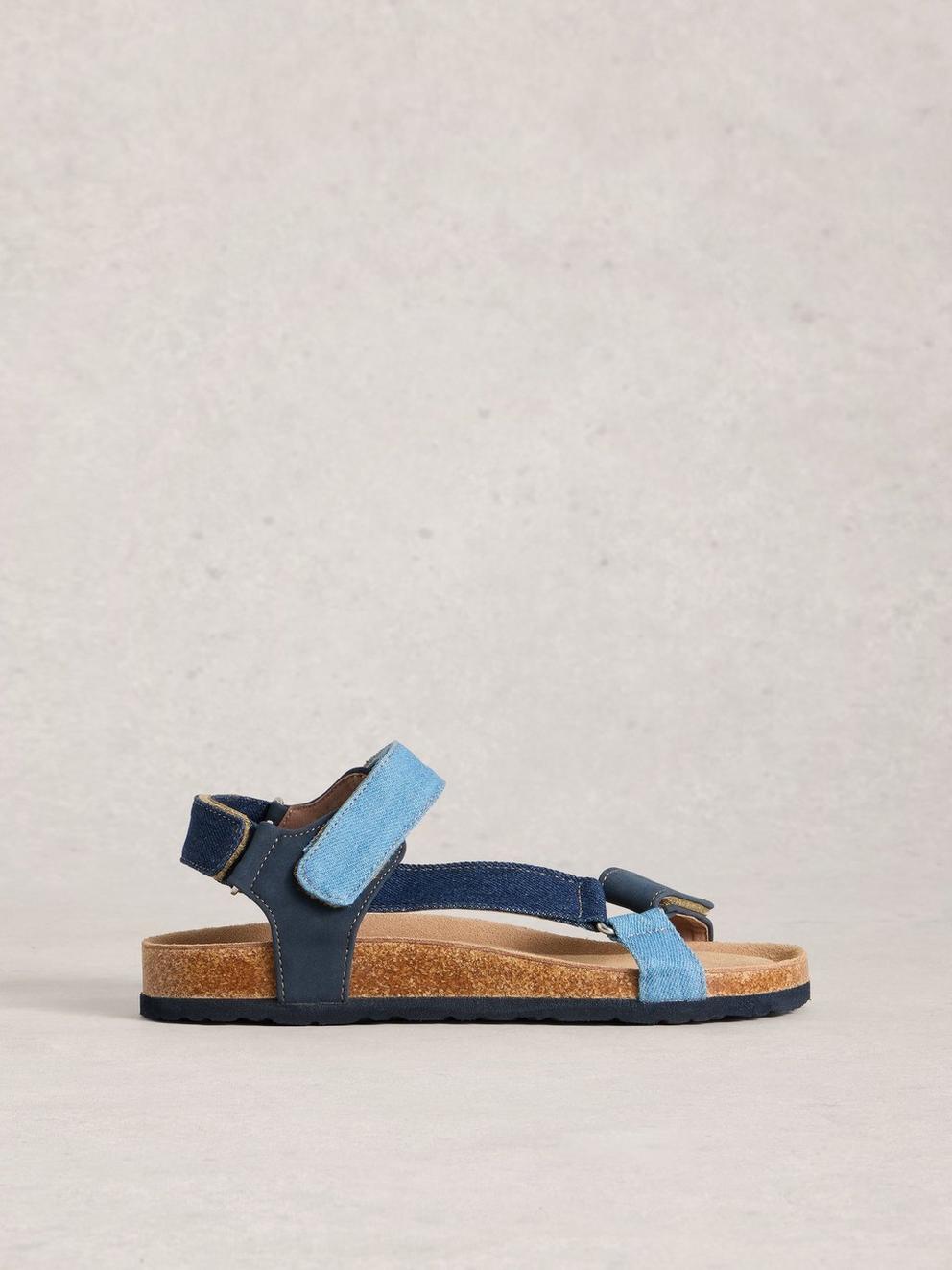 Trek Patterned Strap Footbed Sandal