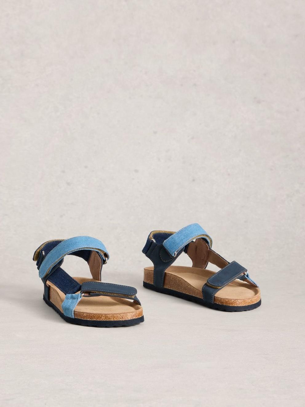 Trek Patterned Strap Footbed Sandal