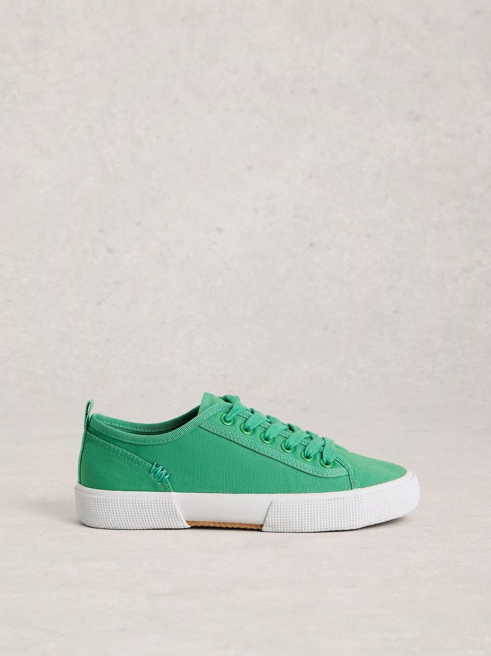 Pippa Lace Up Canvas Trainers