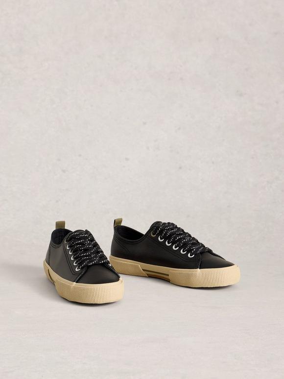 Pippa Leather Lace Up Trainer