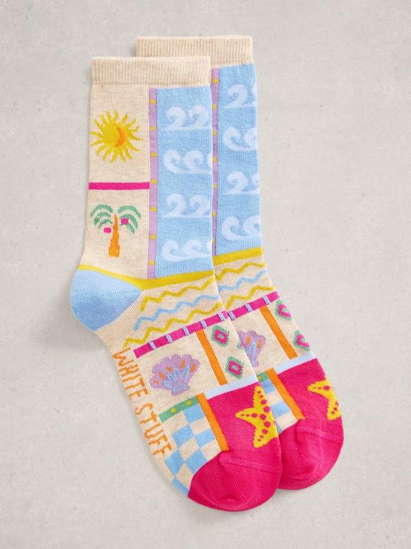 Summer Print Ankle Sock