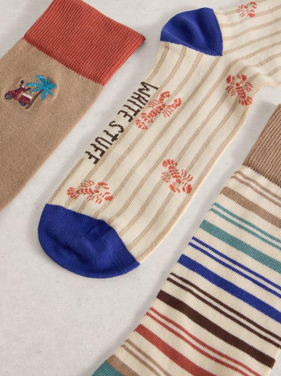 3PK Lobster Ankle Socks
