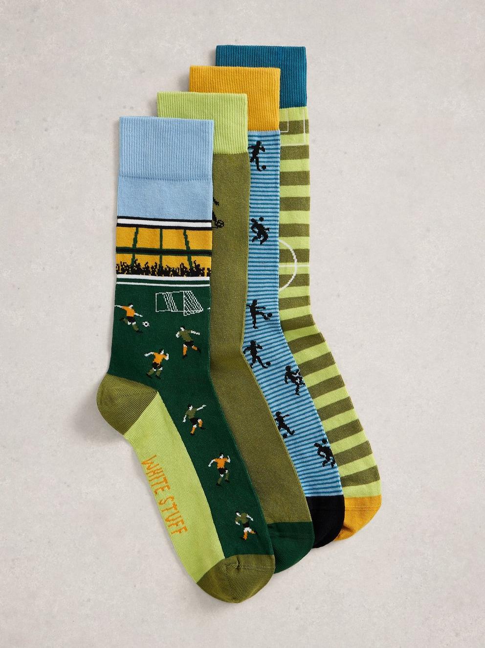 4PK Football Ankle Socks