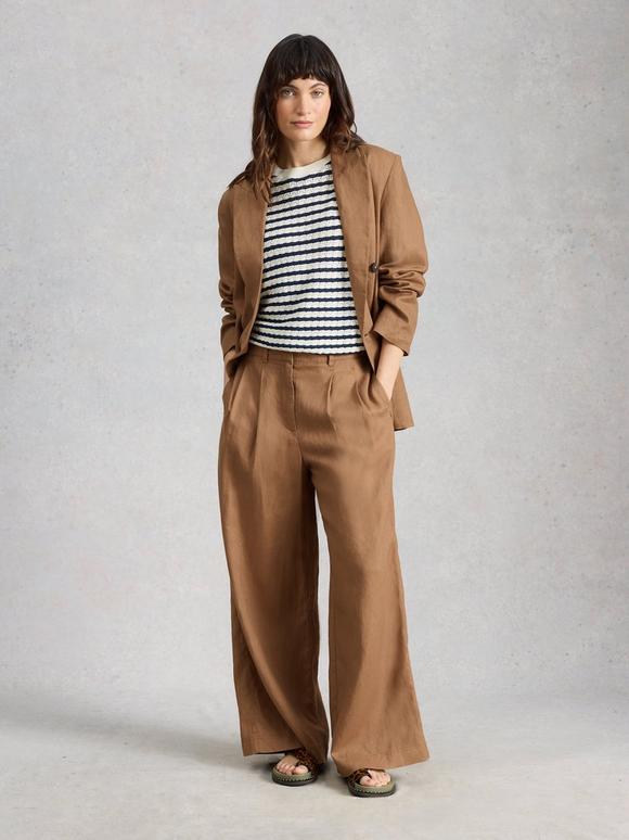 Sasha Wide Leg Linen Trouser
