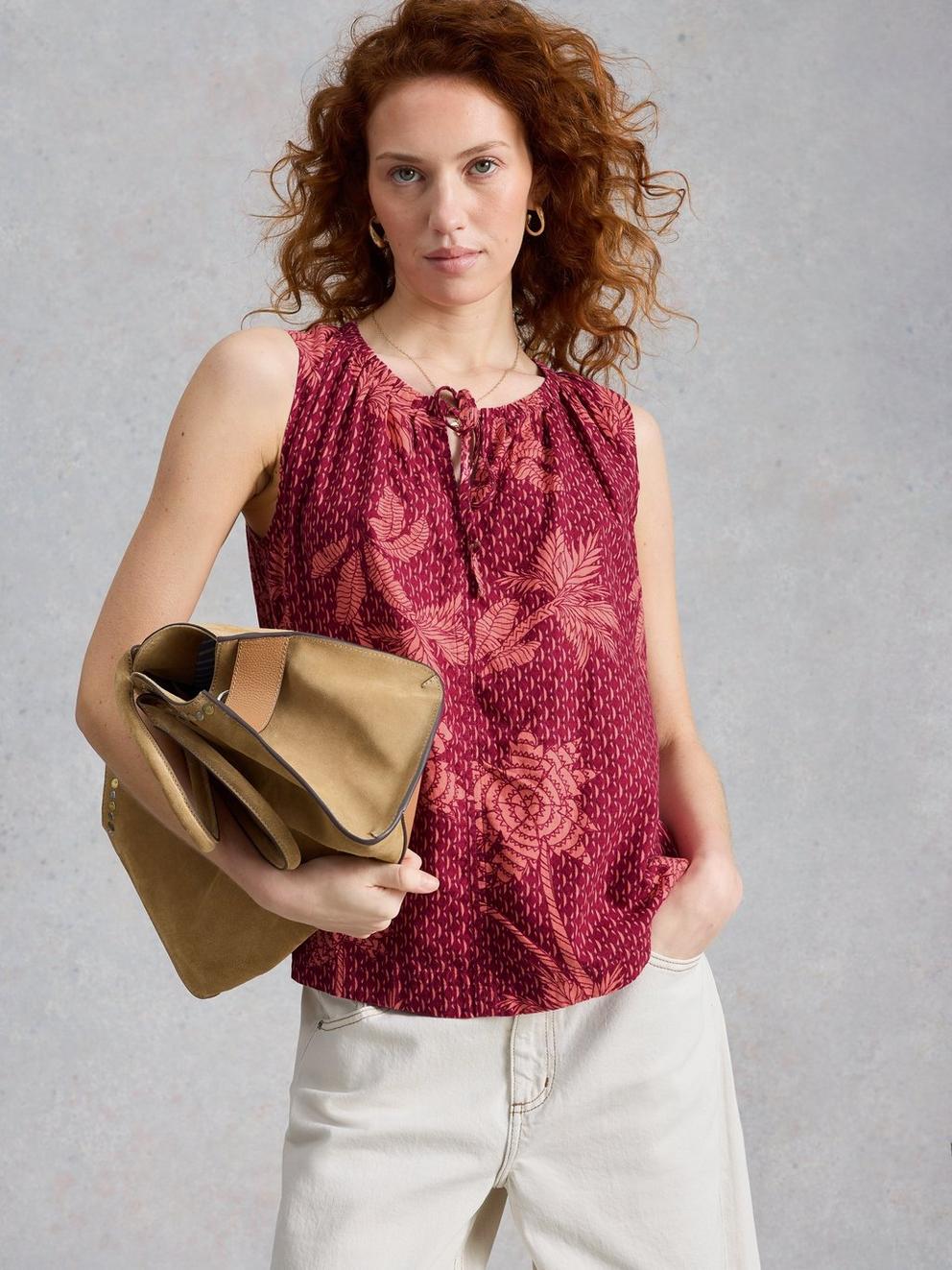 Marley Linen Blend Tie Vest