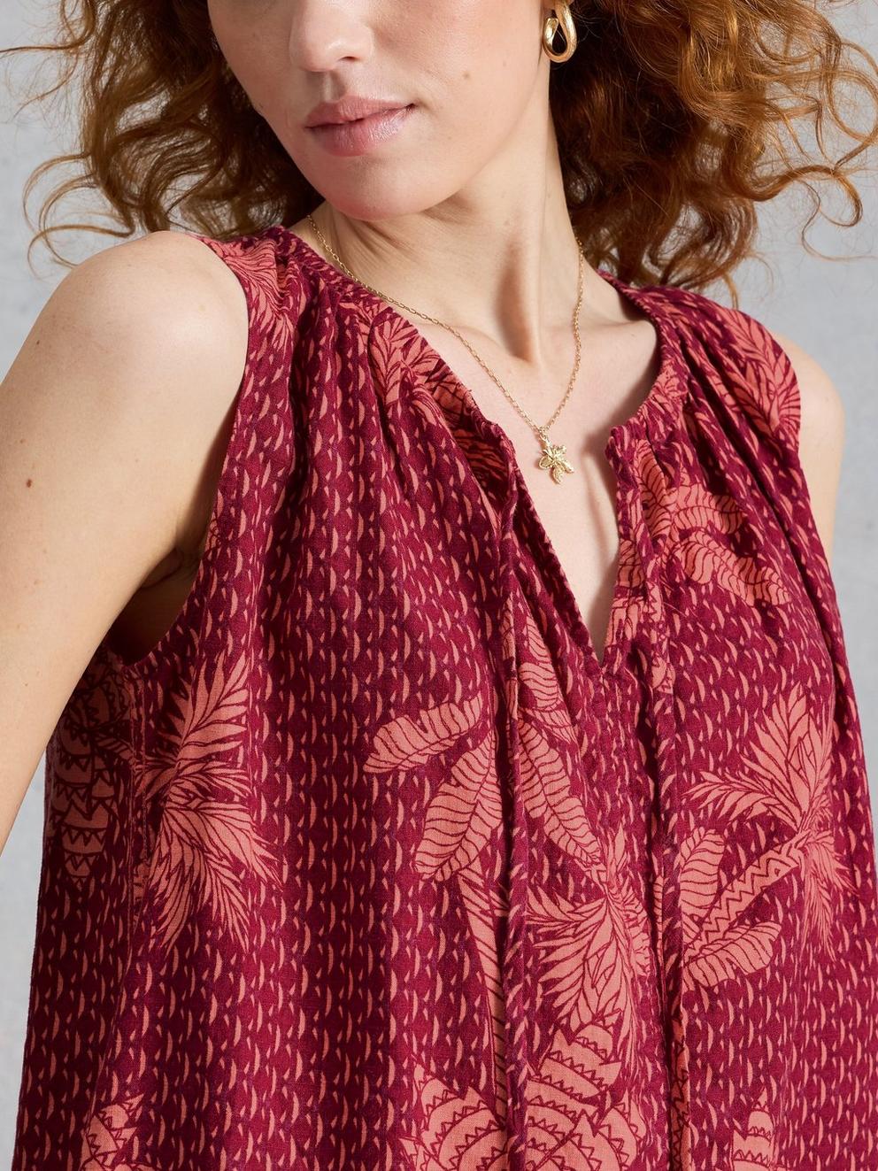 Marley Linen Blend Tie Vest