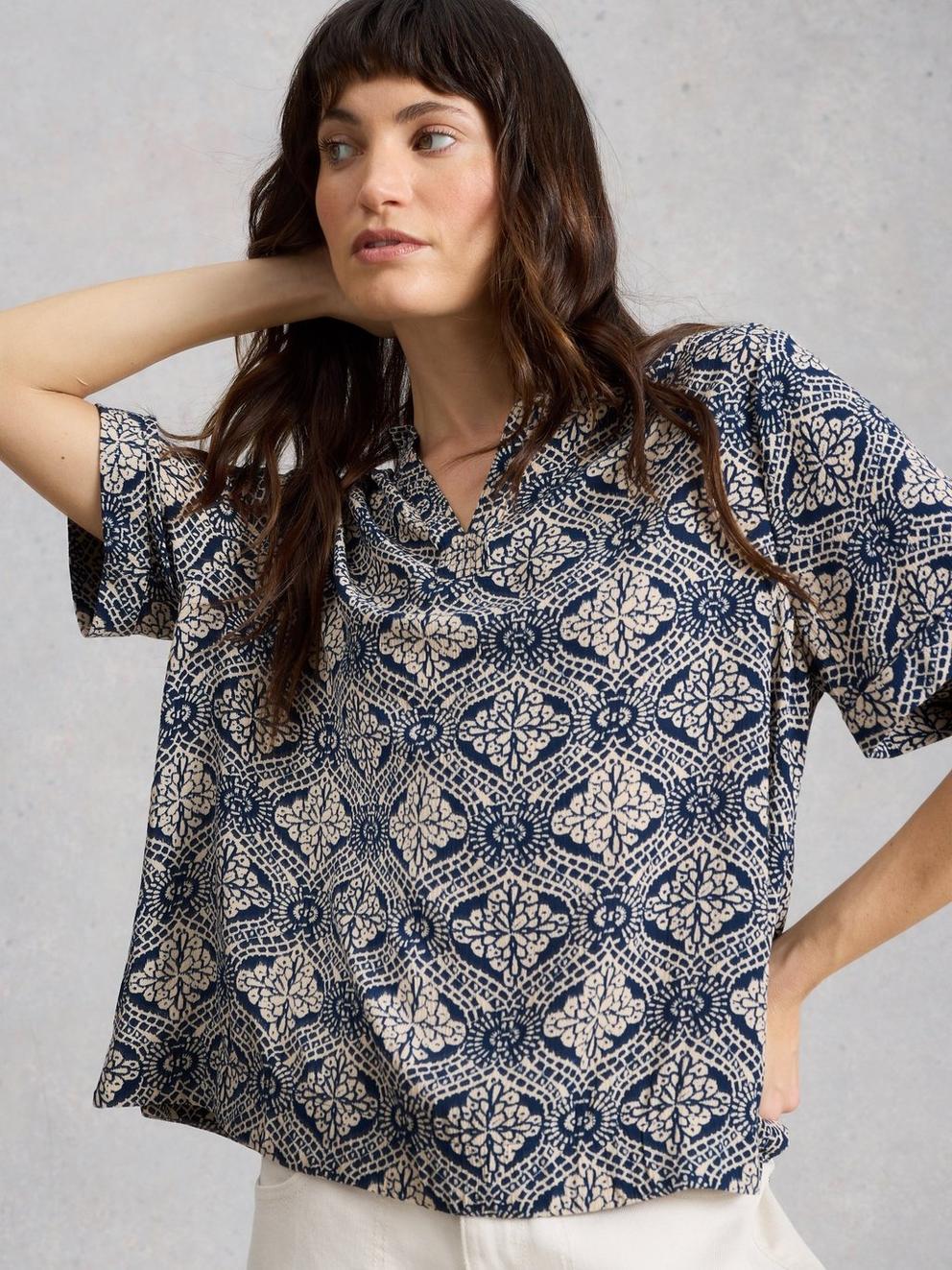 Teakie Crinkle Top