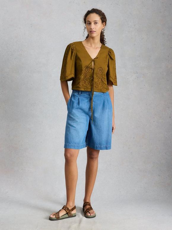 Erin Tie Front Top
