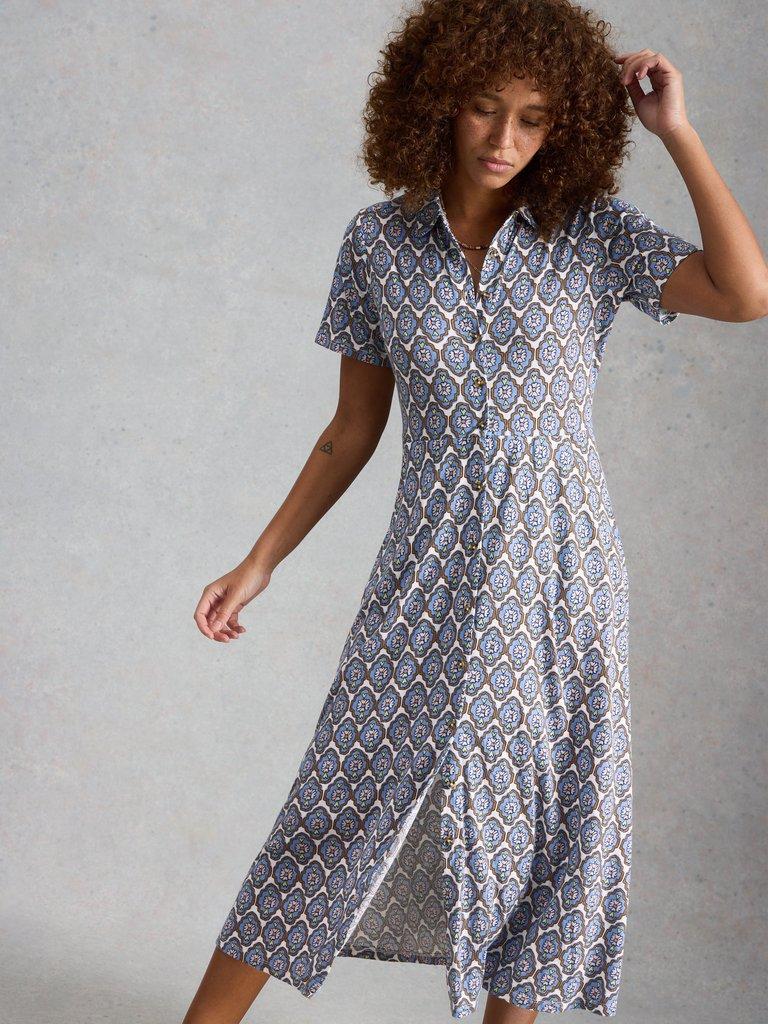 新品mame Cotton Jersey Embroidered Dress 【公式通販】
