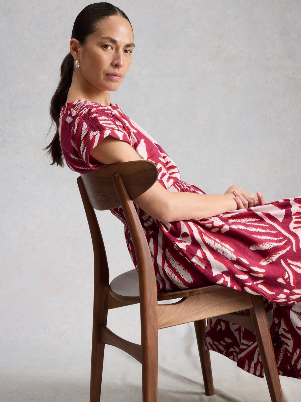 Mina Jersey Print Dress