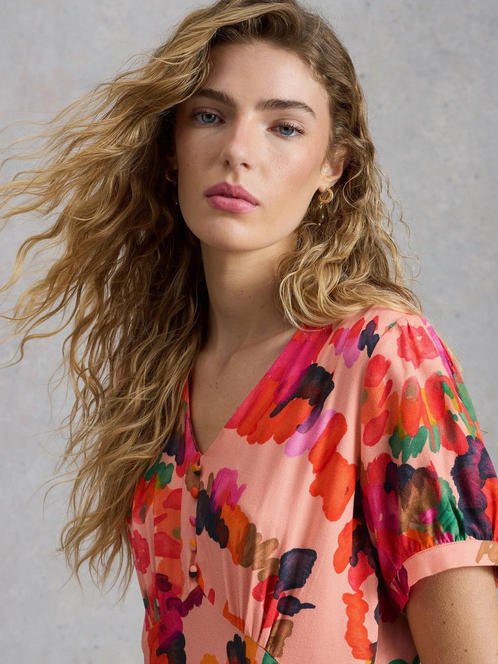 Hope Printed Bias Cut Dress