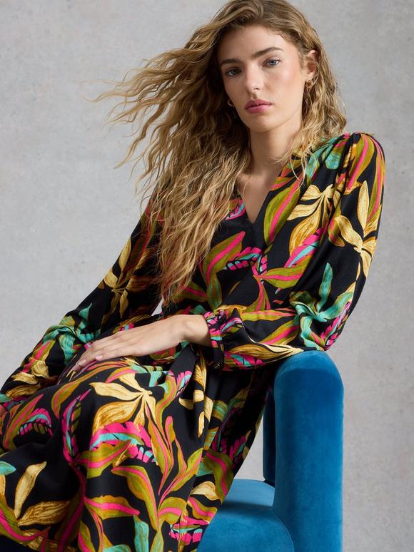 Lola Jersey Notch Neck Dress