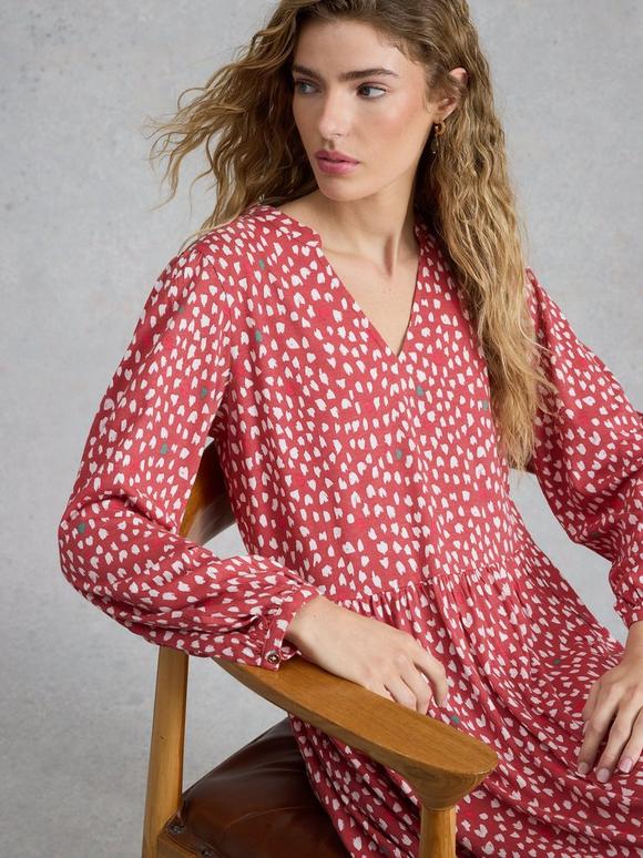 Lola Jersey Notch Neck Dress