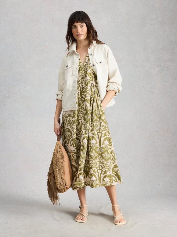 Fern Linen Blend Dress
