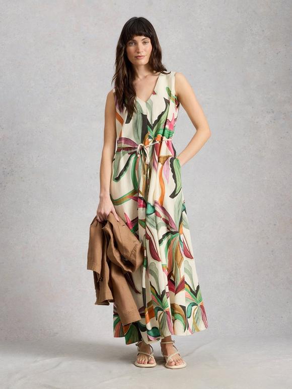 Poppy Linen Blend Maxi Dress