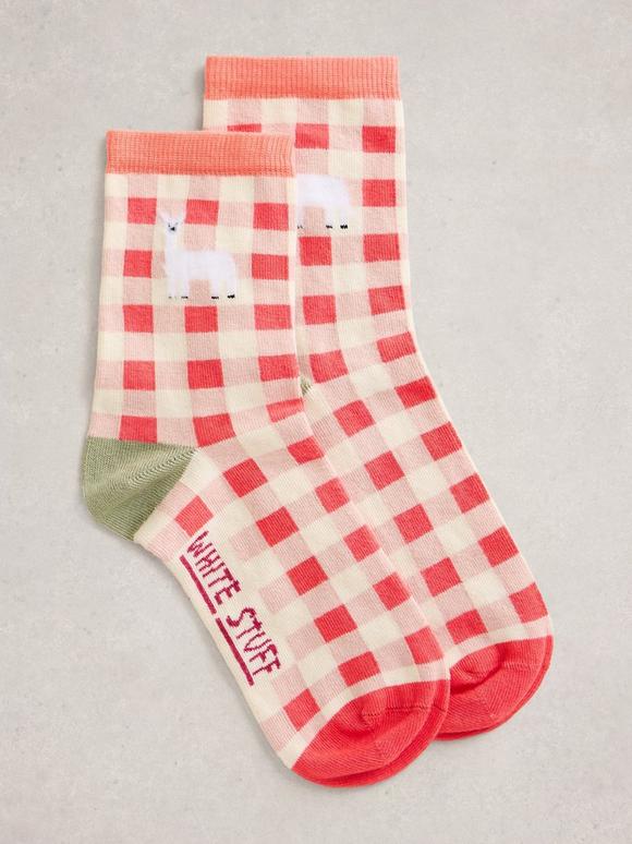 Patterned Fluffy Ankle Sock