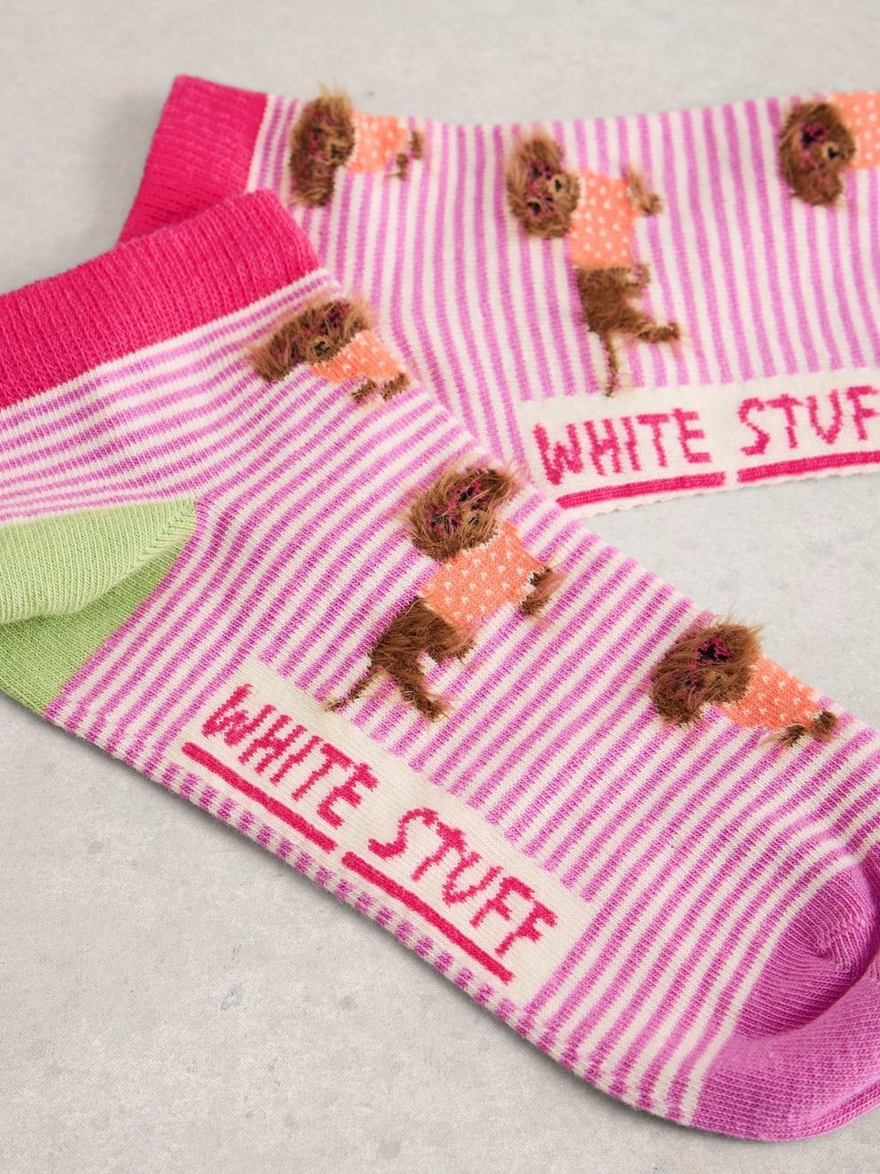 Fluffy Sausage Trainer Sock