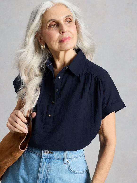 Orla Collared Pop Over Shirt