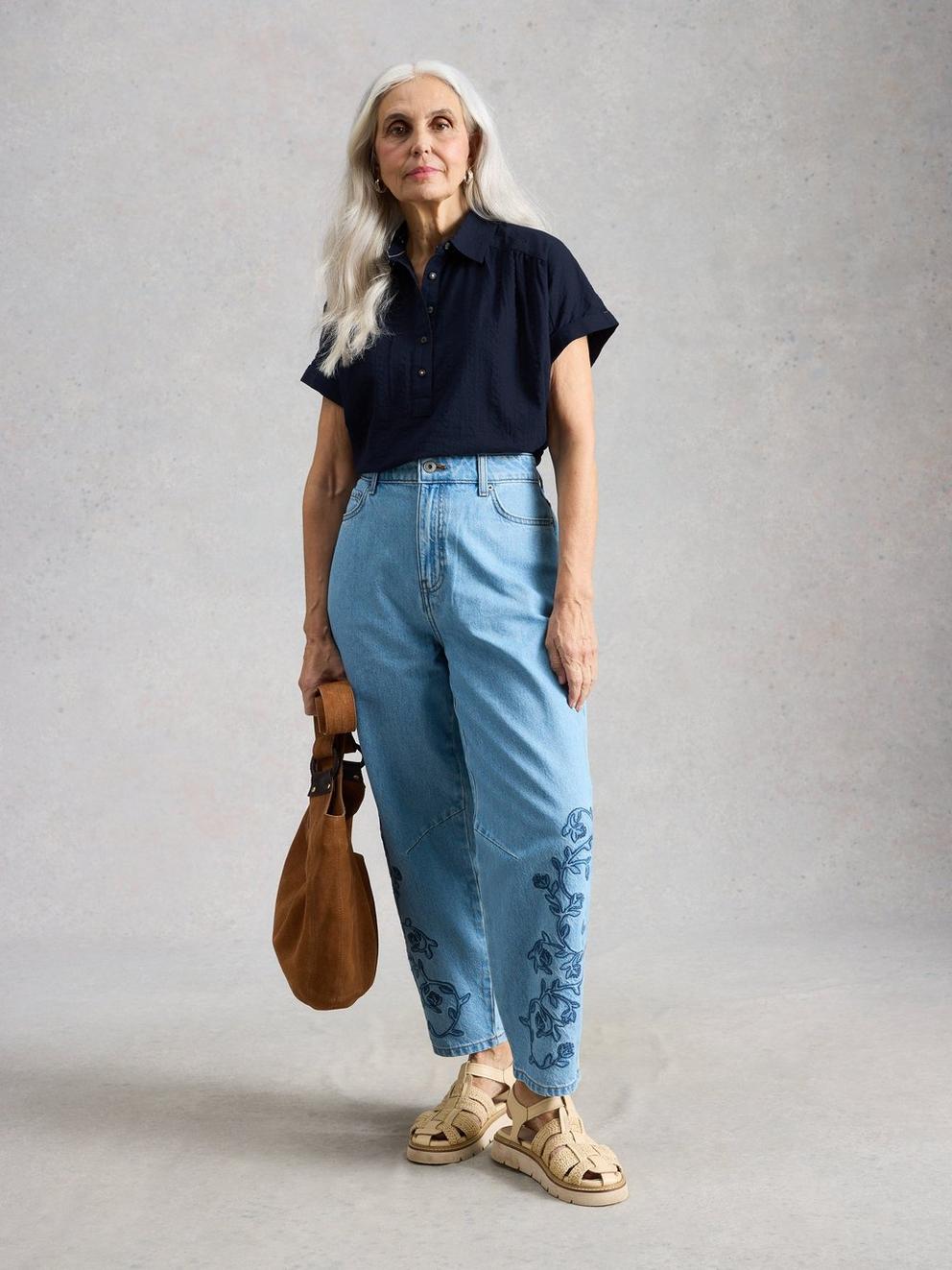 Orla Collared Pop Over Shirt