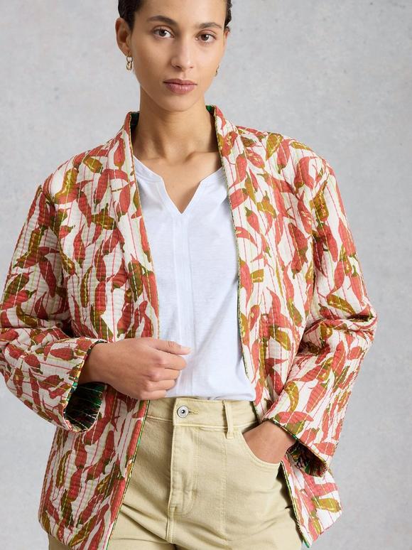 Printed Quilted Jacket