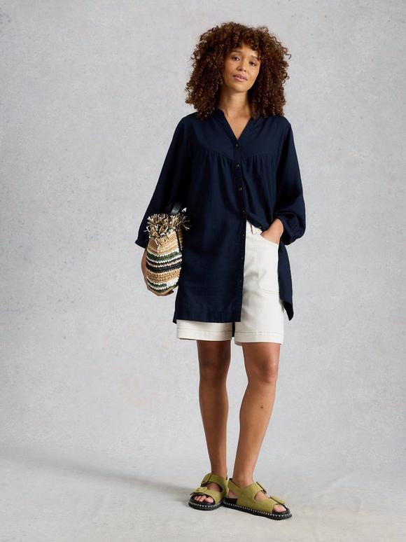 Raquel Linen Blend Tunic