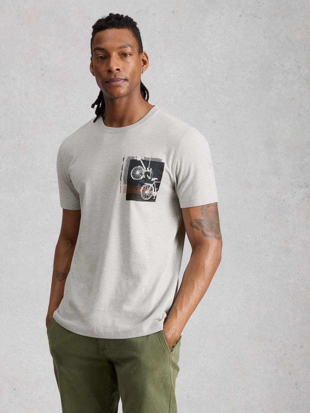 Abersoch Bike Print Graphic Tee