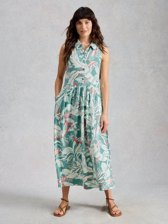 Rylee Sleeveless Shirt Dress