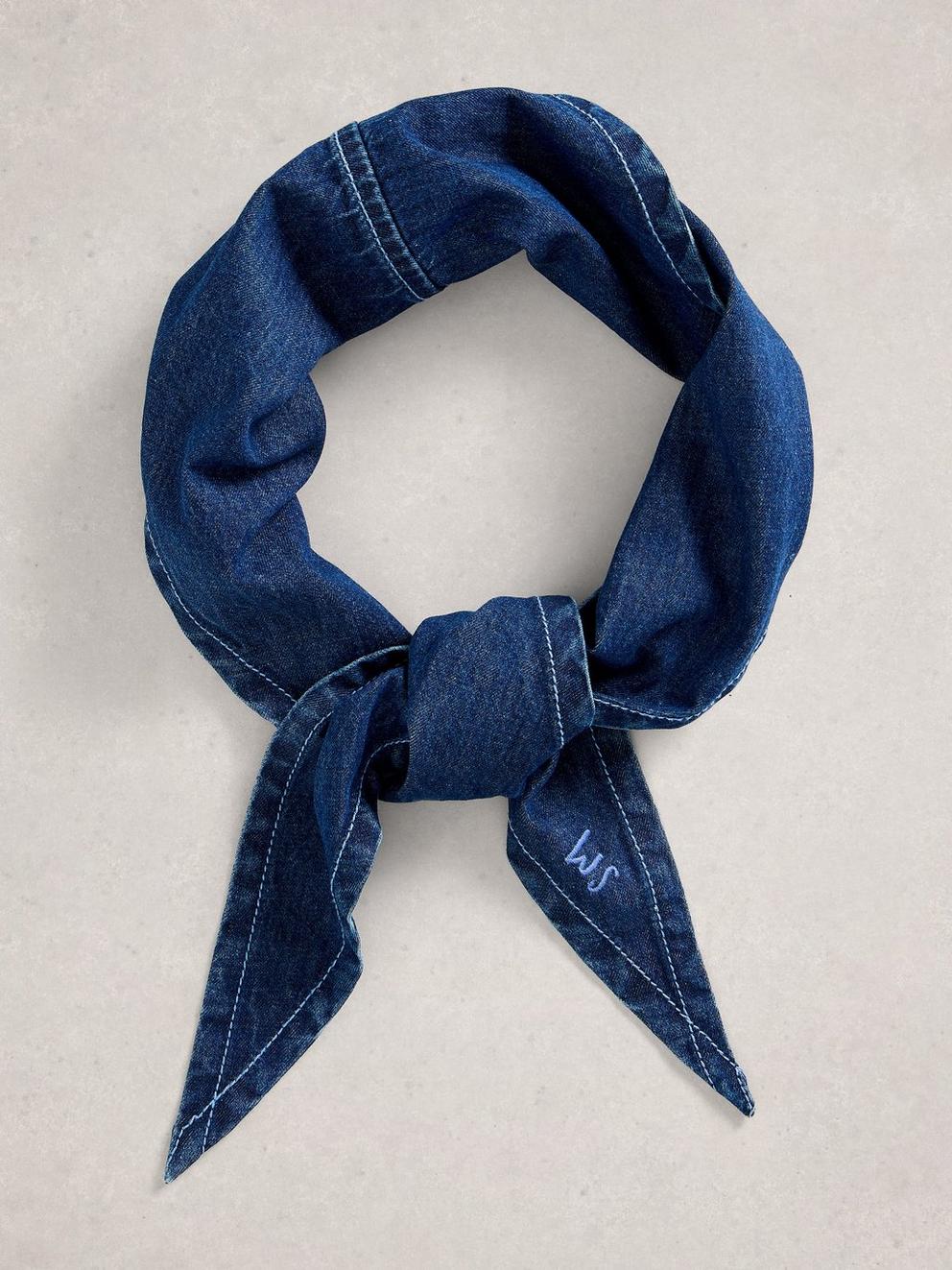 Charlie Denim Triangle Scarf
