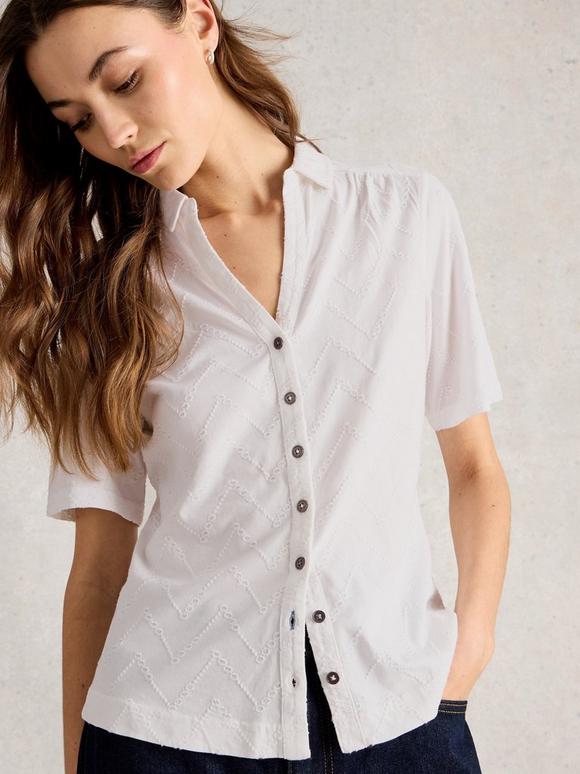 ANNIE SS BRODERIE SHIRT