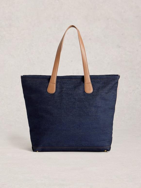 Natalie Denim Tote Bag