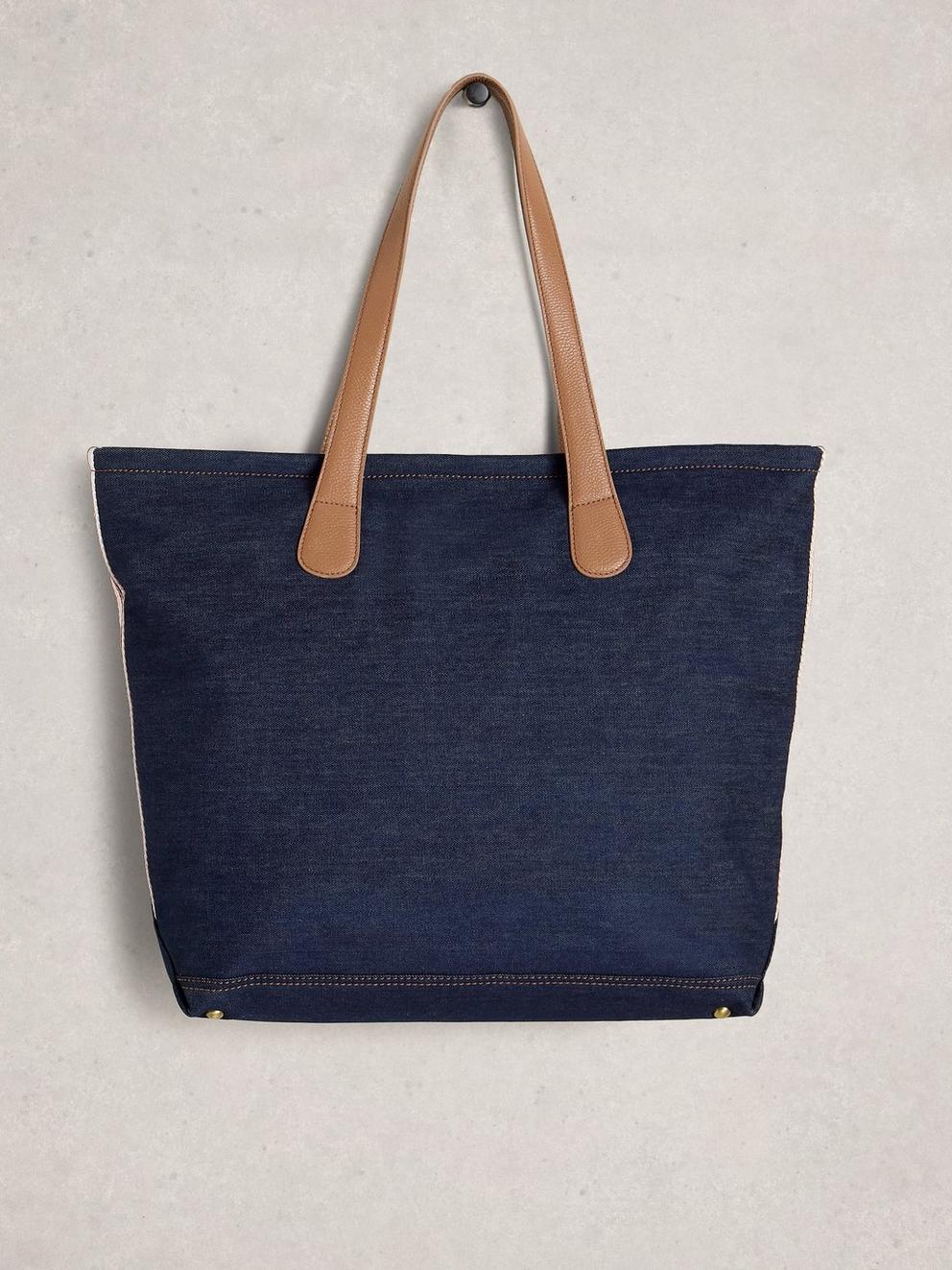 Natalie Denim Tote Bag