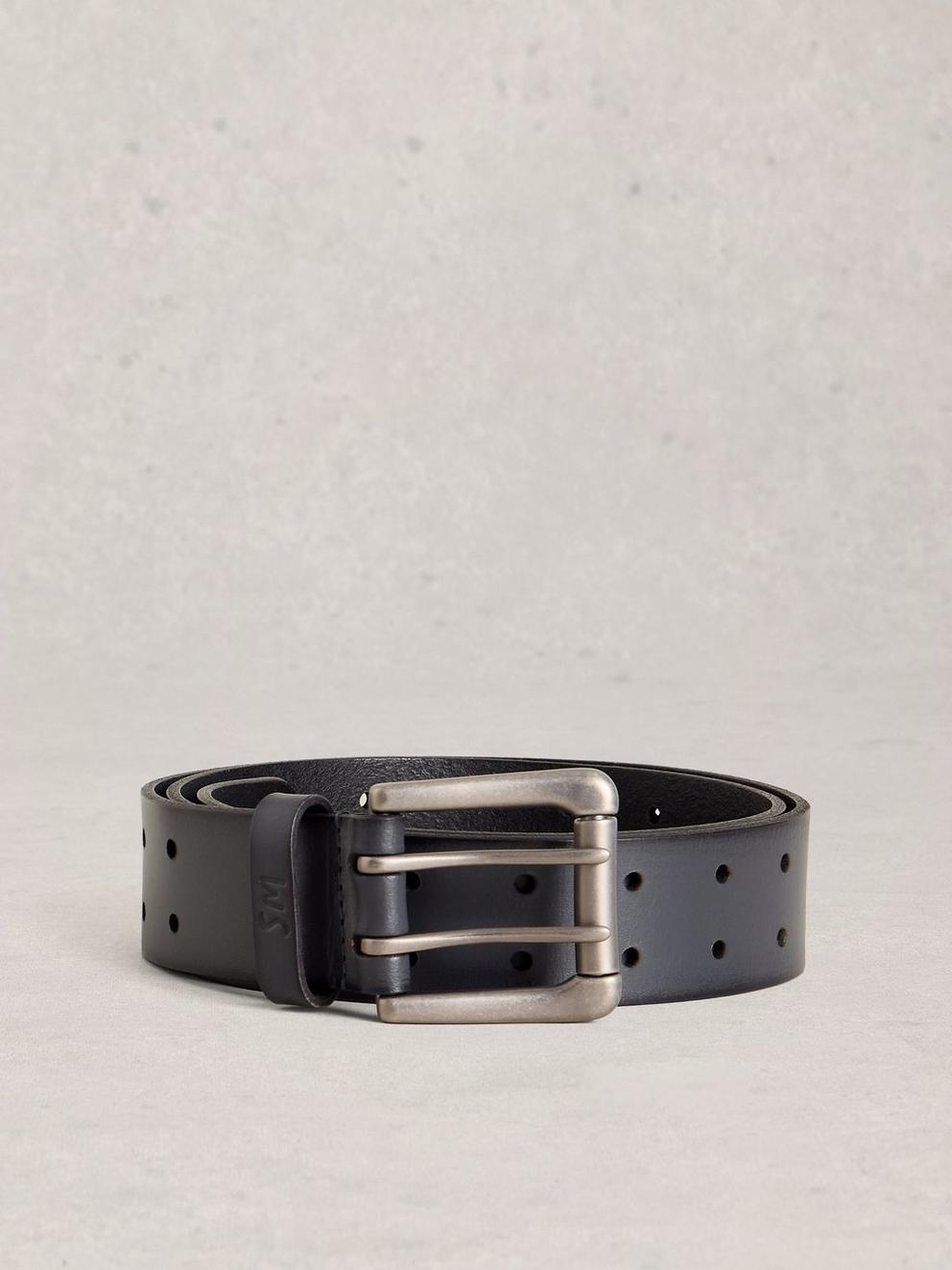 Double Prong Leather Belt