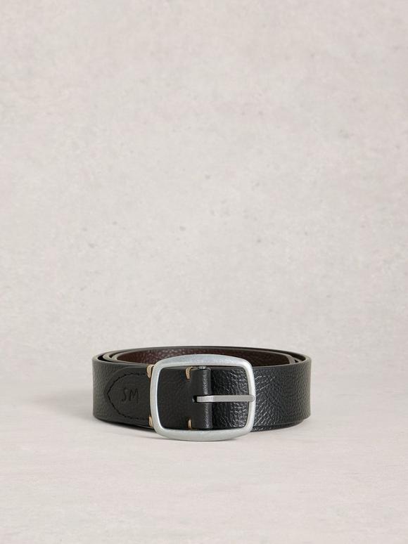 Reversible Buckle Leather Belt