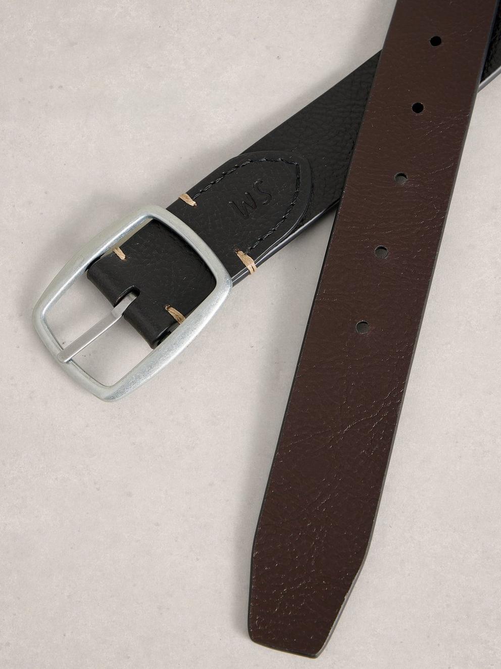Reversible Buckle Leather Belt