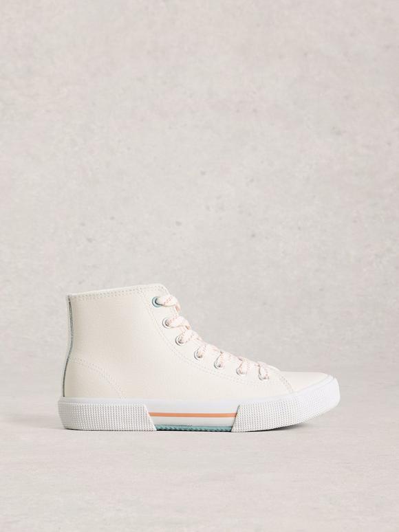 Pippa Leather HiTop Trainer
