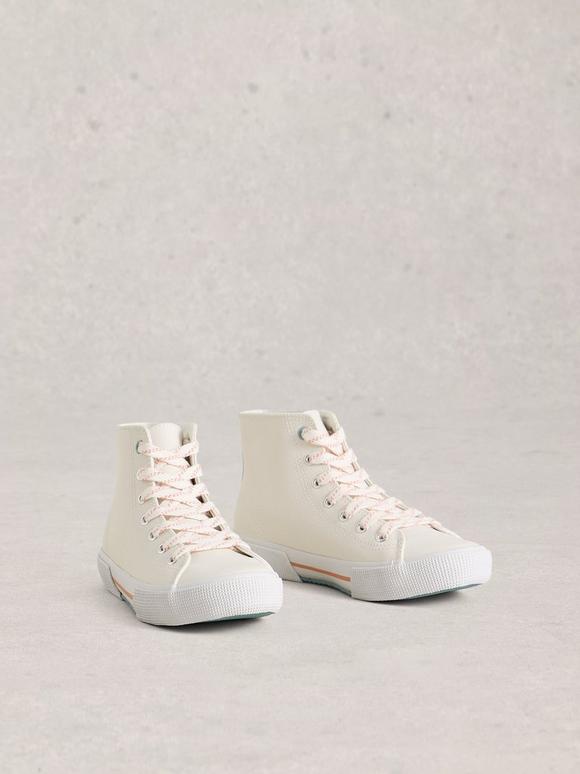 Pippa Leather HiTop Trainer