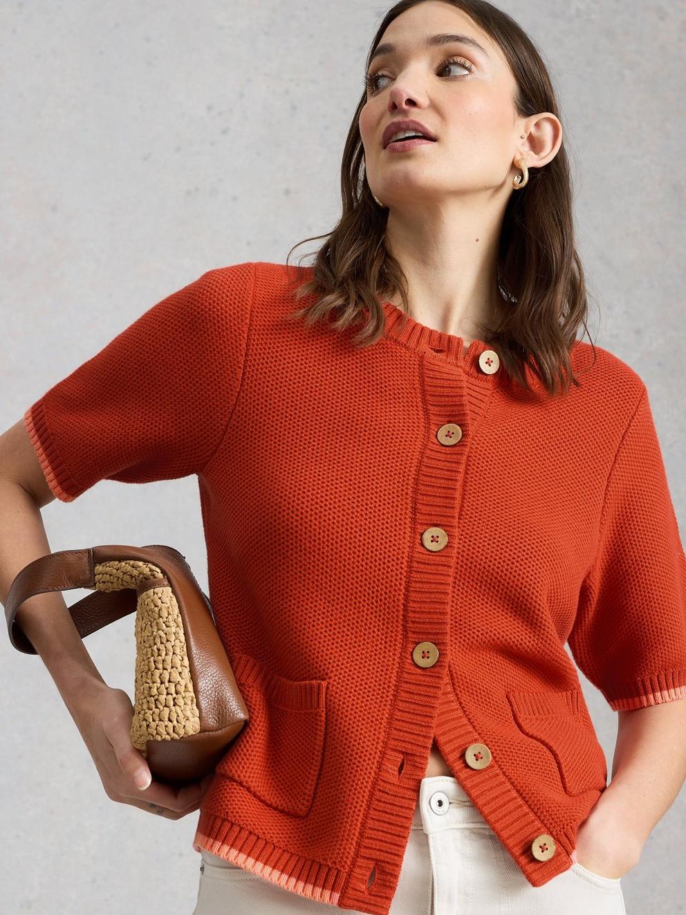 ISABELLA SHORT SLEEVE CARDIGAN