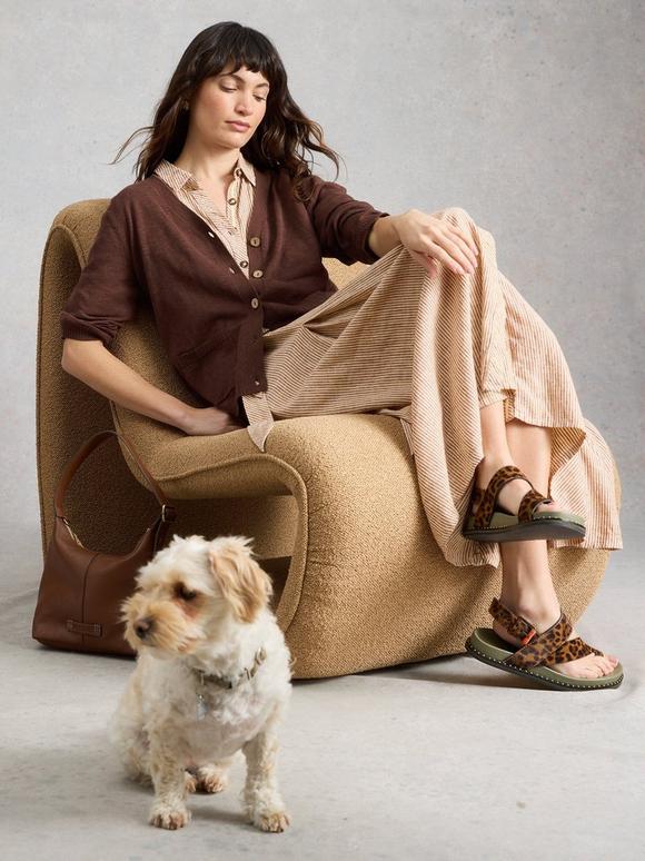 NOVA LINEN BLEND V NECK CARDI