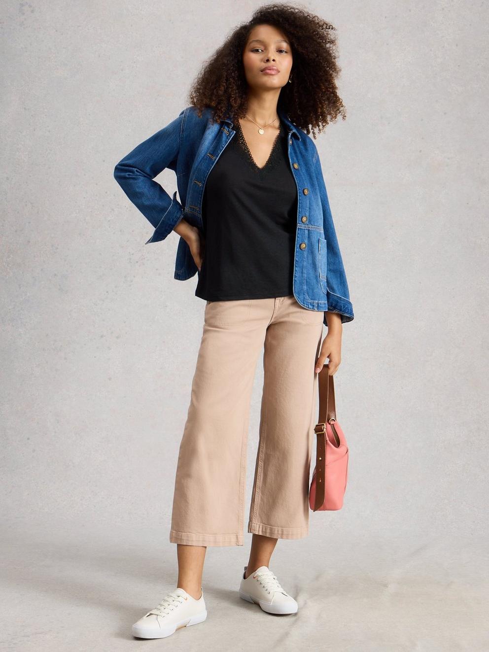 ELLIE LACE V NECK VEST