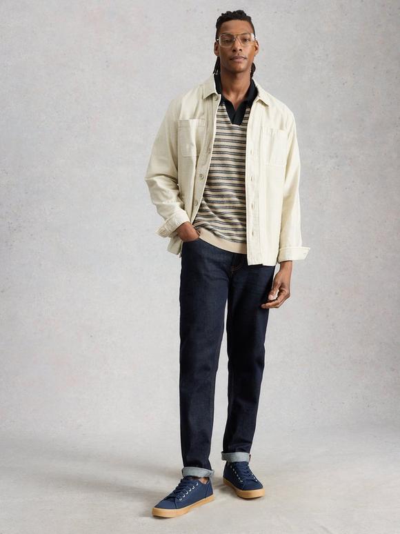 Thame Linen Blend Knitted Polo