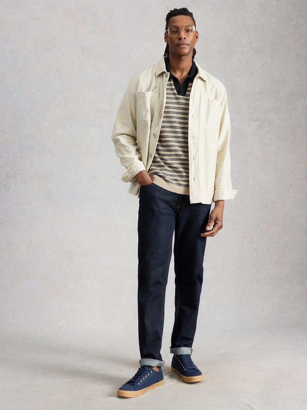 Thame Linen Blend Knitted Polo