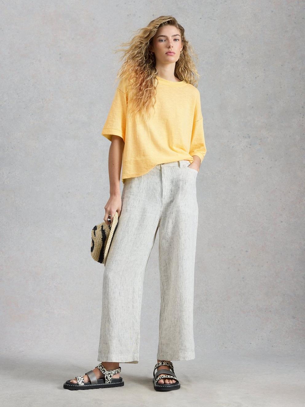 KATE LINEN BLEND T-SHIRT