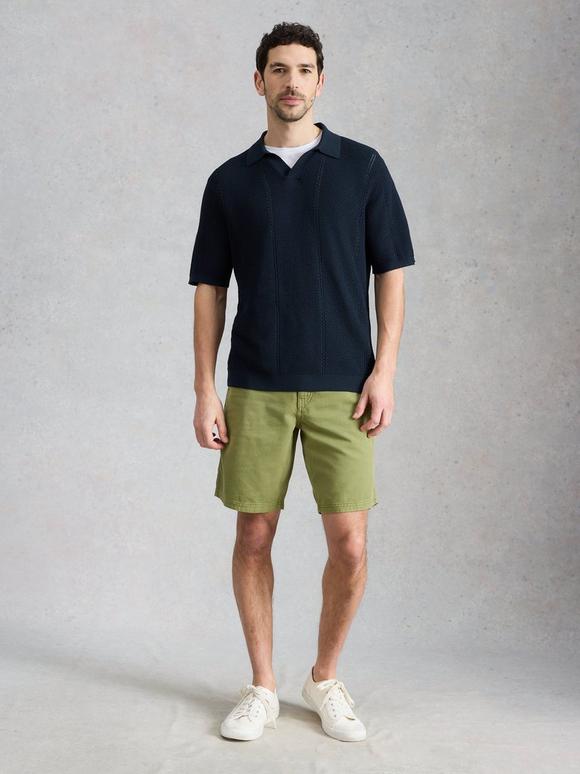 Thame Texture Knitted Polo