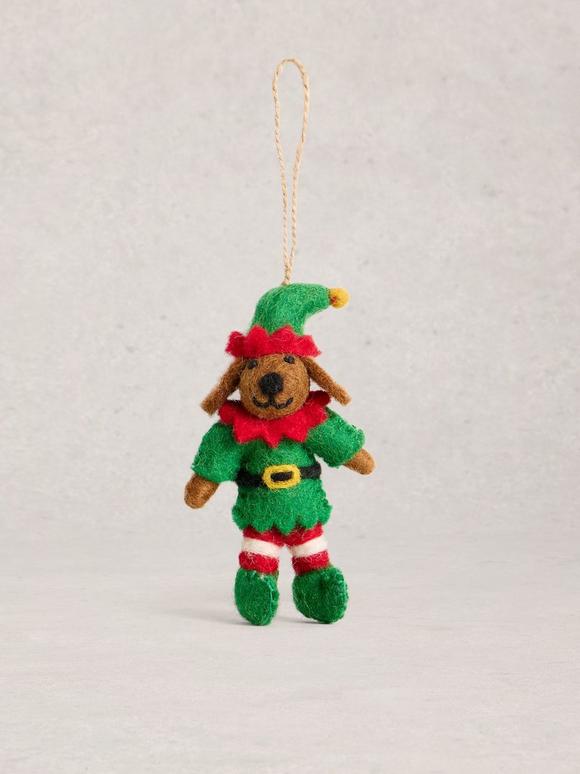 Elf Dog Hanging Dec