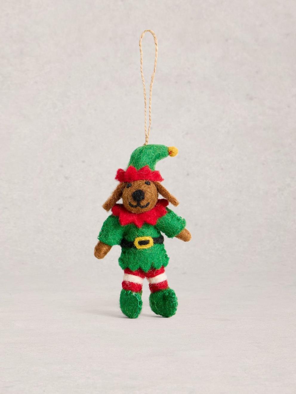 Elf Dog Hanging Dec