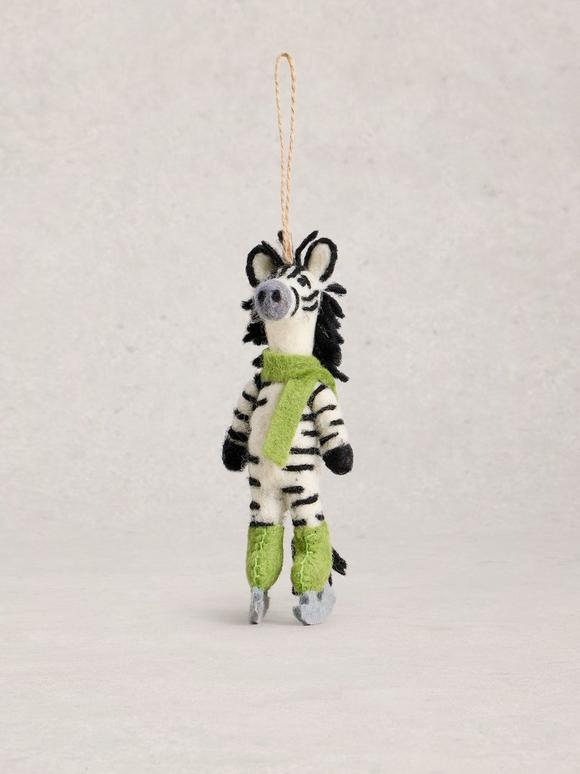 Skating Zebra Hanging Dec