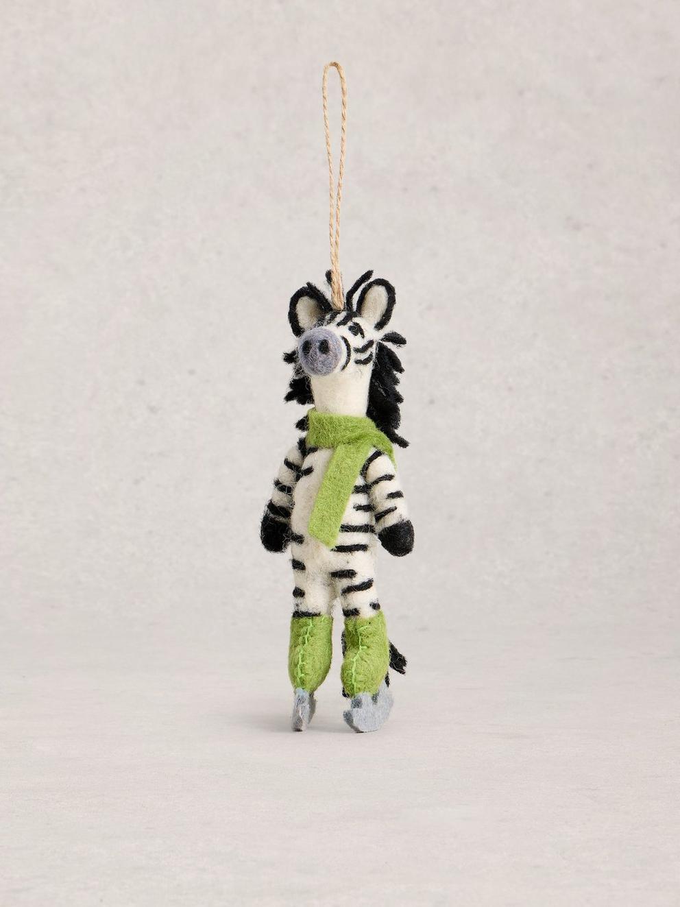 Skating Zebra Hanging Dec