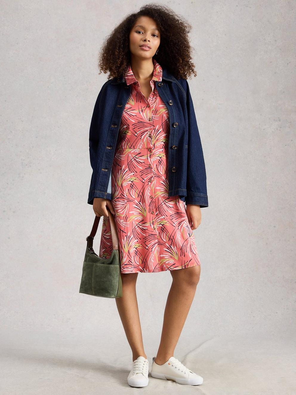 Ria Jersey Shirt Knee Length Dress